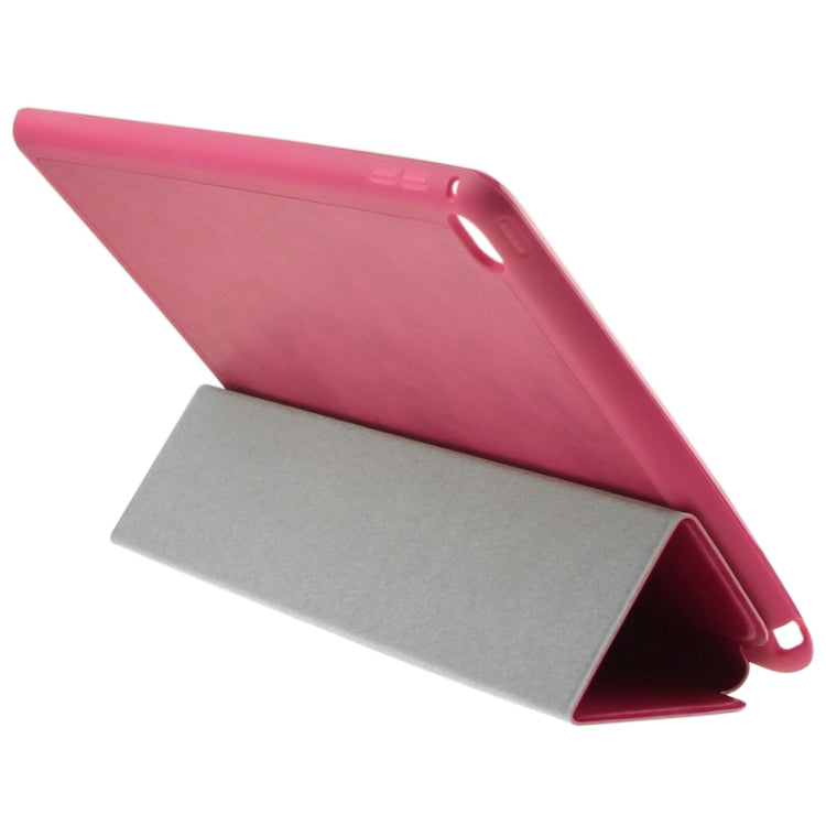 3-folding Sheepskin Horizontal Flip Leather Case with Holder for iPad Air 2