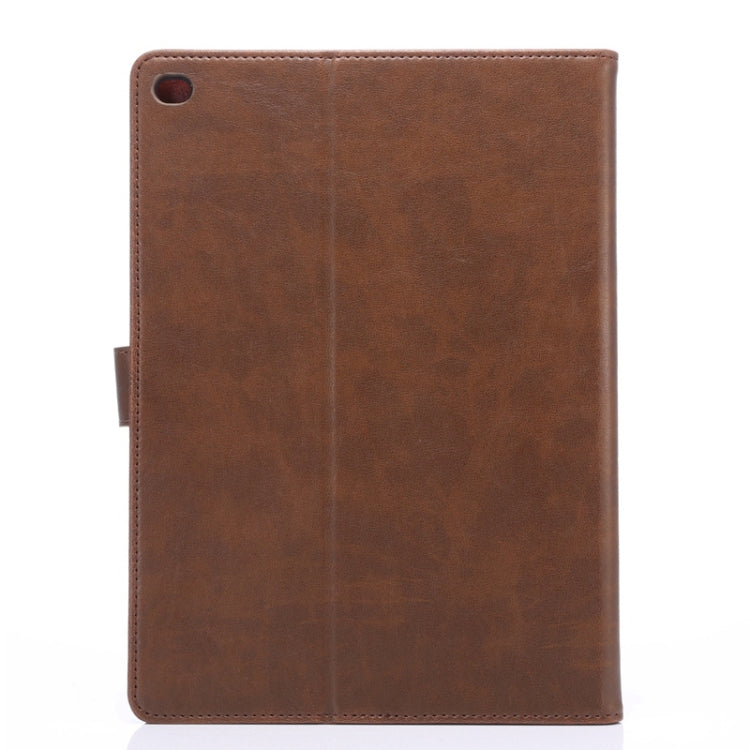 Crazy Horse Texture Leather Case with Holder & Card Slots & Wallet & Sleep / Wake-up Function for iPad Air 2