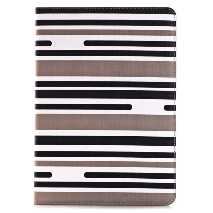 Stripes Pattern Leather Case with Holder & Card Slots & Wallet for iPad Air 2