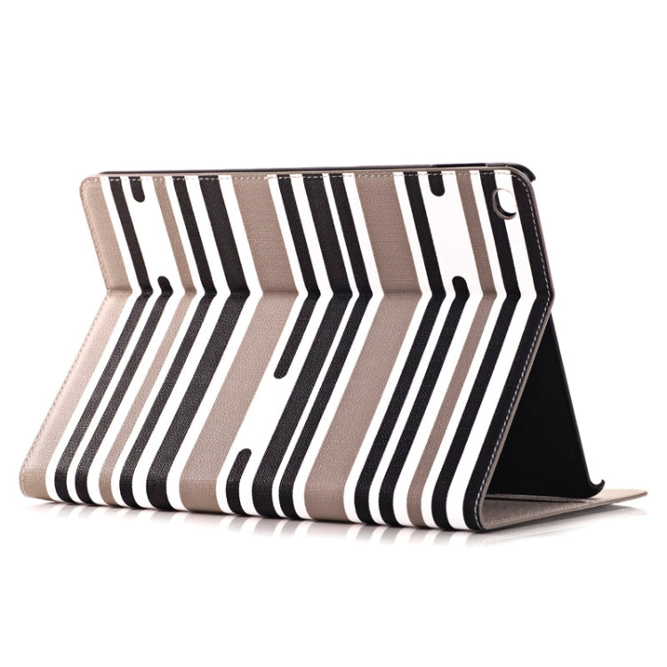 Stripes Pattern Leather Case with Holder & Card Slots & Wallet for iPad Air 2
