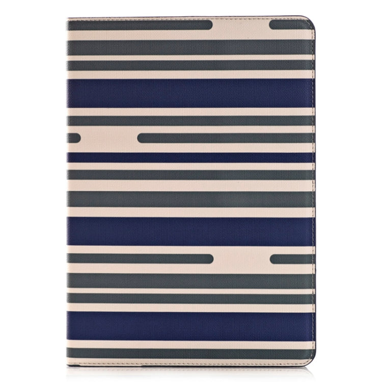 Stripes Pattern Leather Case with Holder & Card Slots & Wallet for iPad Air 2