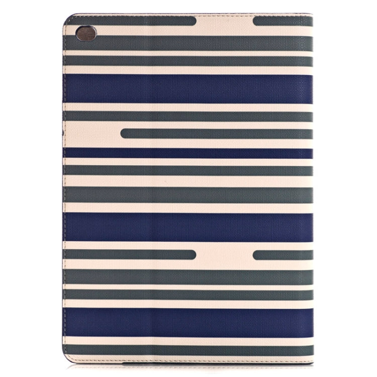 Stripes Pattern Leather Case with Holder & Card Slots & Wallet for iPad Air 2