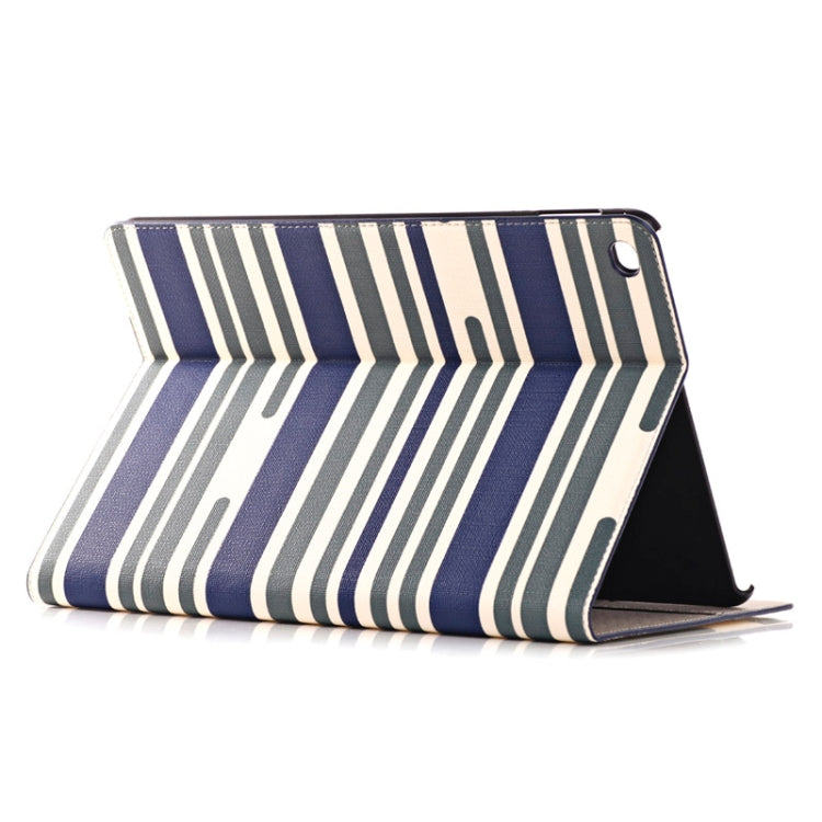 Stripes Pattern Leather Case with Holder & Card Slots & Wallet for iPad Air 2