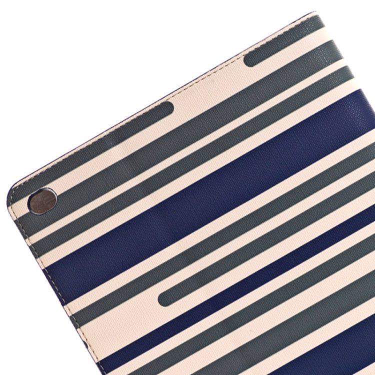 Stripes Pattern Leather Case with Holder & Card Slots & Wallet for iPad Air 2