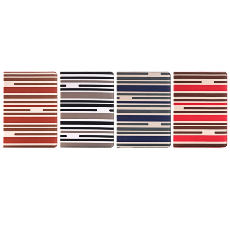 Stripes Pattern Leather Case with Holder & Card Slots & Wallet for iPad Air 2