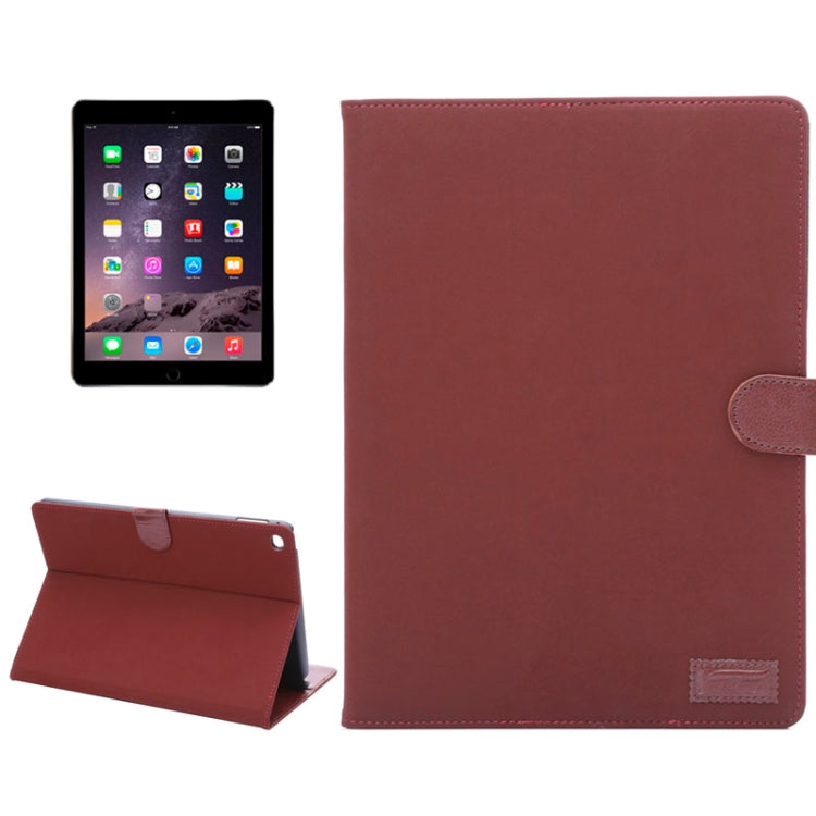 Canvas Texture Leather Case with Holder & Card Slots & Sleep Function for iPad Air 2