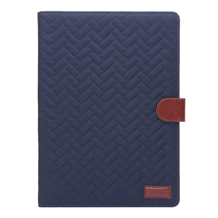 Plaid Texture Leather Case with Holder & Card Slots & Sleep Function for iPad Air 2