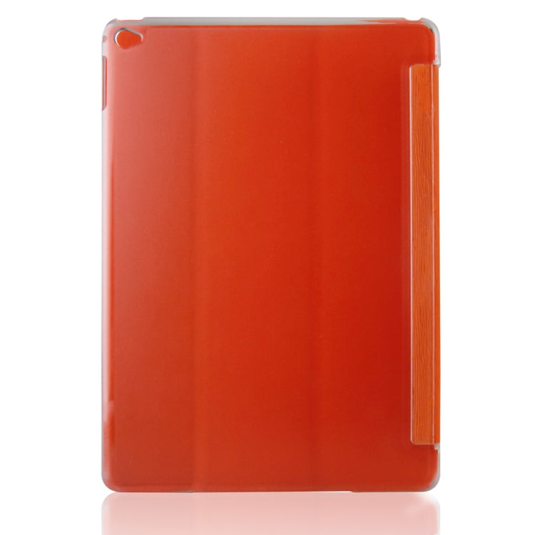 3-folding Toothpick Texture PU Leather Case with Holder for iPad Air 2