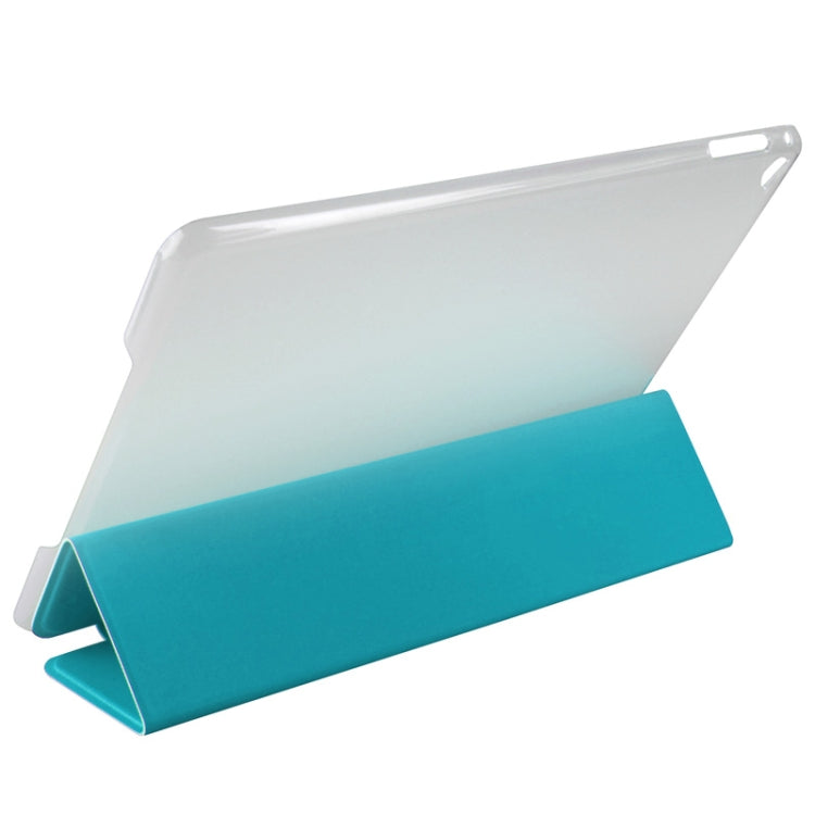 3-folding Toothpick Texture PU Leather Case with Holder for iPad Air 2