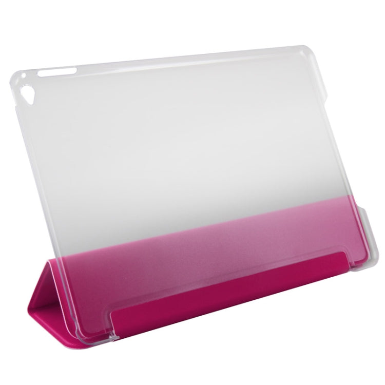 3-folding Toothpick Texture PU Leather Case with Holder for iPad Air 2