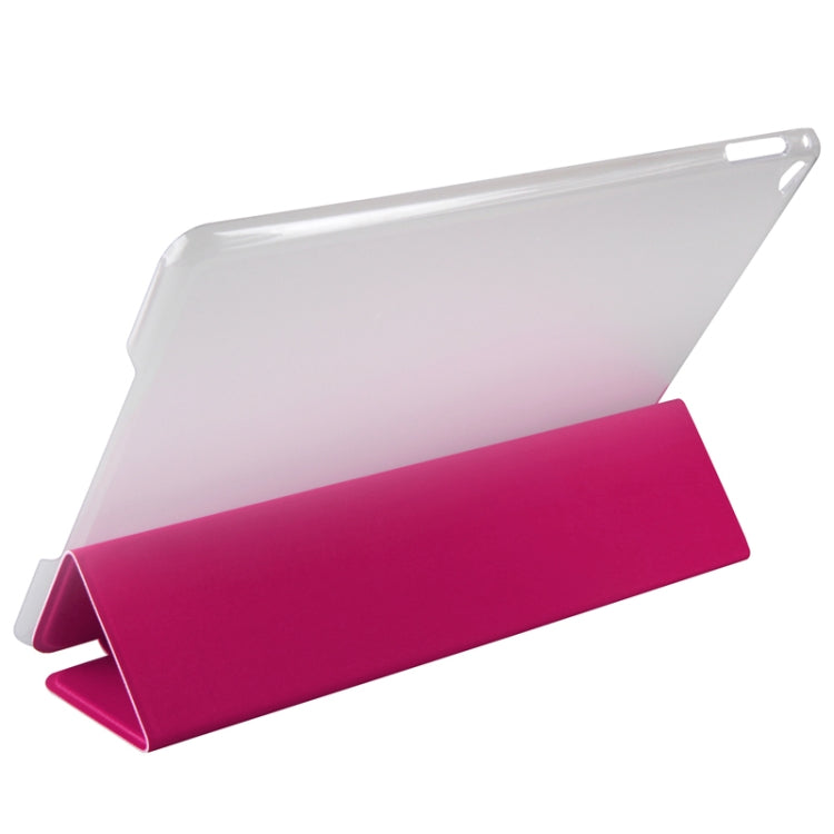 3-folding Toothpick Texture PU Leather Case with Holder for iPad Air 2