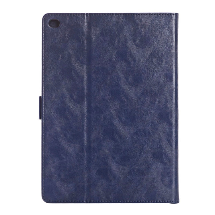 Oil Skin Crazy Horse Texture Leather Case with Holder & Card Slots & Money Pocket for iPad Air 2