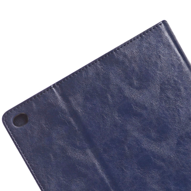 Oil Skin Crazy Horse Texture Leather Case with Holder & Card Slots & Money Pocket for iPad Air 2