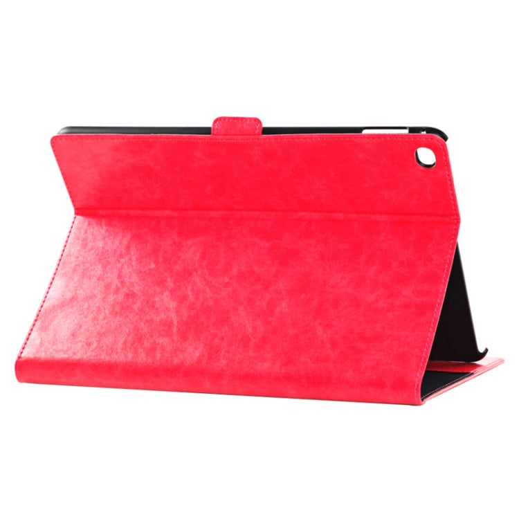 Oil Skin Crazy Horse Texture Leather Case with Holder & Card Slots & Money Pocket for iPad Air 2
