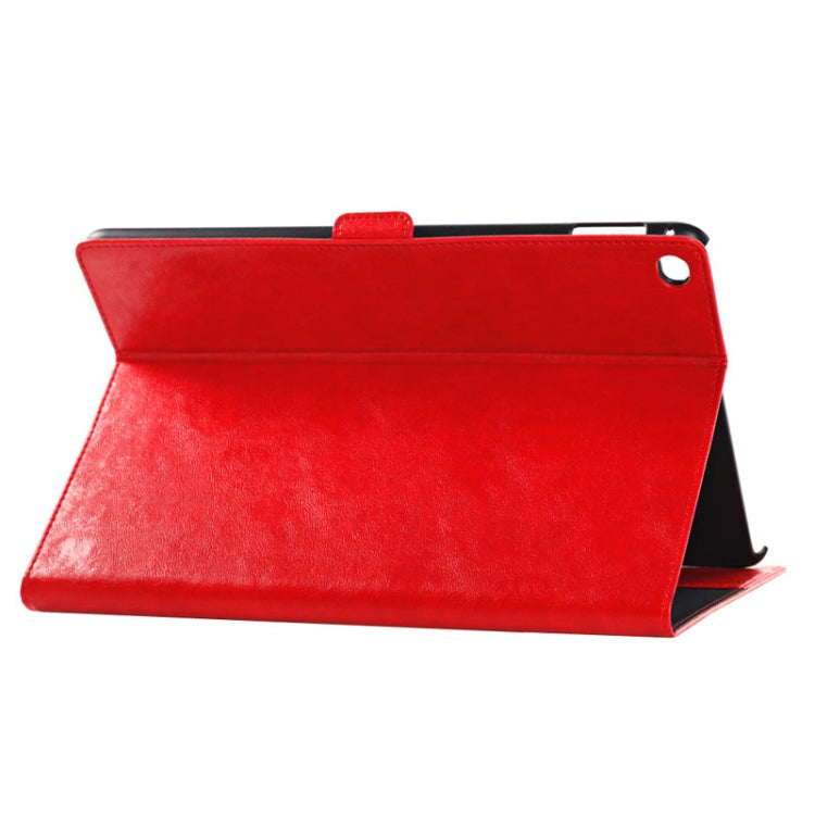 Oil Skin Crazy Horse Texture Leather Case with Holder & Card Slots & Money Pocket for iPad Air 2
