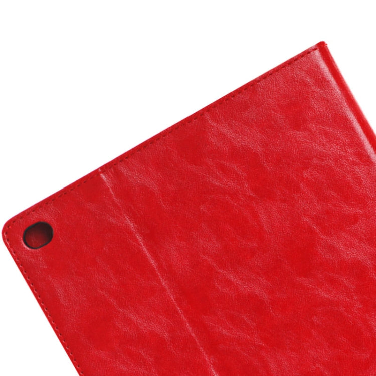 Oil Skin Crazy Horse Texture Leather Case with Holder & Card Slots & Money Pocket for iPad Air 2