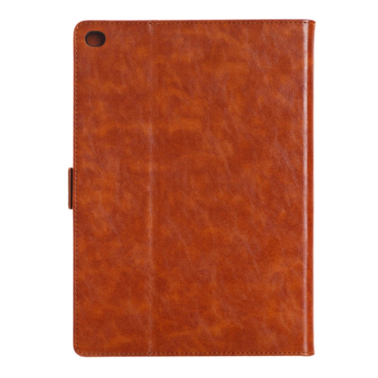 Oil Skin Crazy Horse Texture Leather Case with Holder & Card Slots & Money Pocket for iPad Air 2