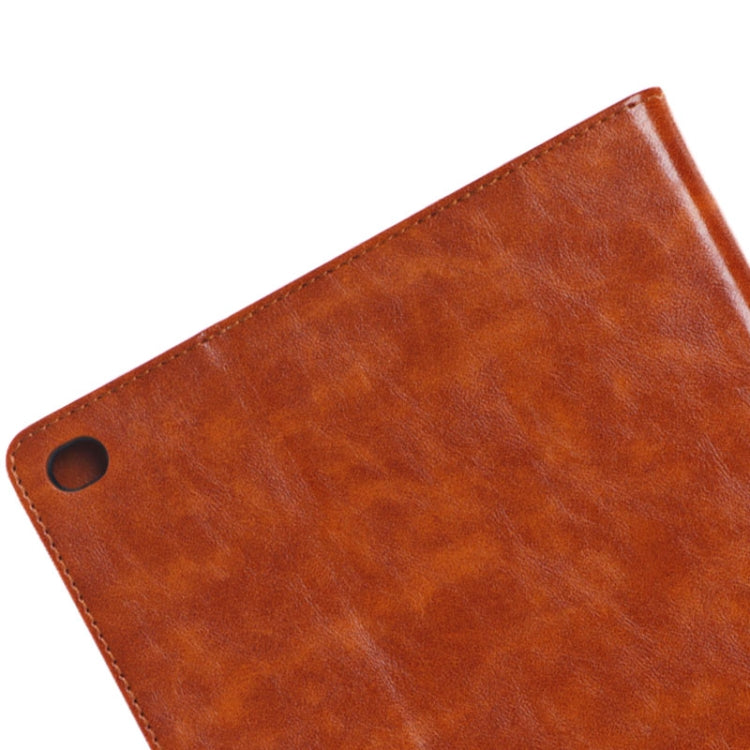 Oil Skin Crazy Horse Texture Leather Case with Holder & Card Slots & Money Pocket for iPad Air 2