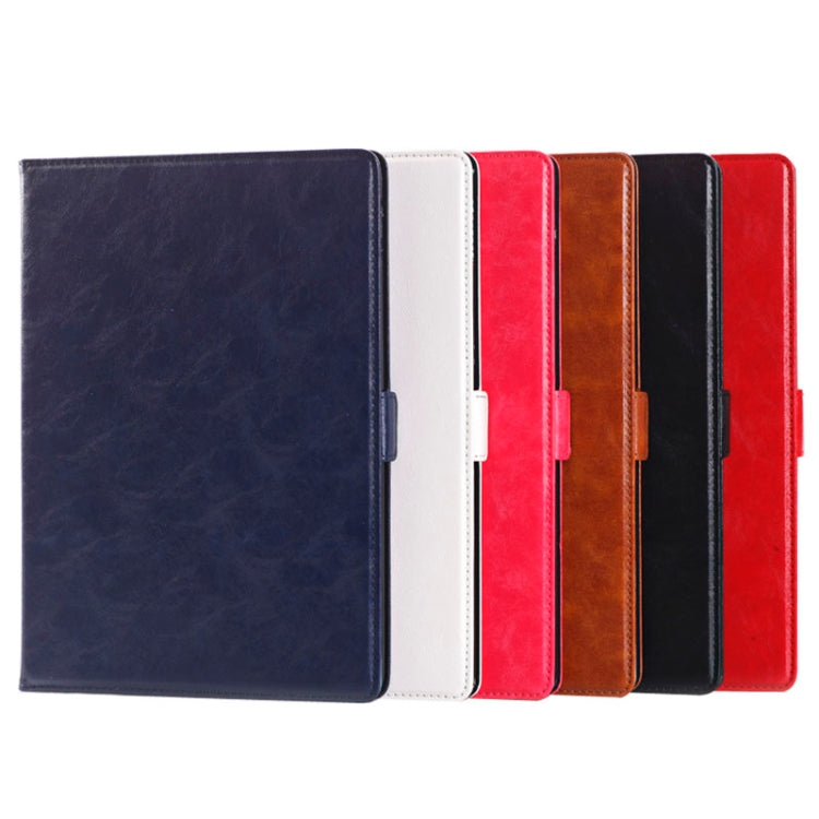 Oil Skin Crazy Horse Texture Leather Case with Holder & Card Slots & Money Pocket for iPad Air 2