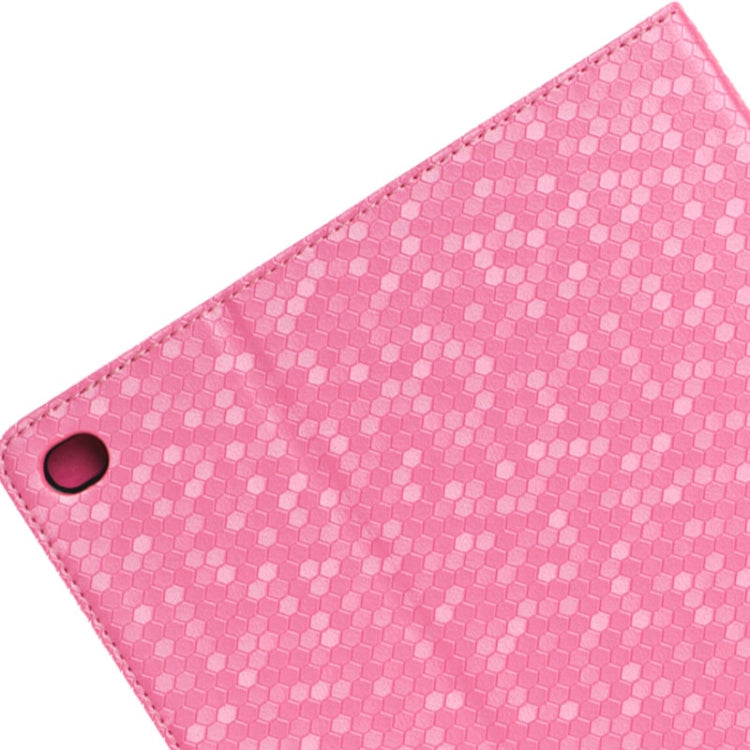 Honeycomb Texture Leather Case with Holder for iPad Air 2