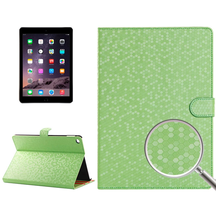 Honeycomb Texture Leather Case with Holder for iPad Air 2