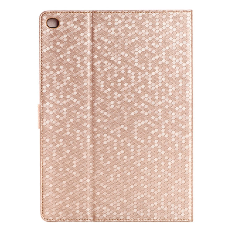 Honeycomb Texture Leather Case with Holder for iPad Air 2
