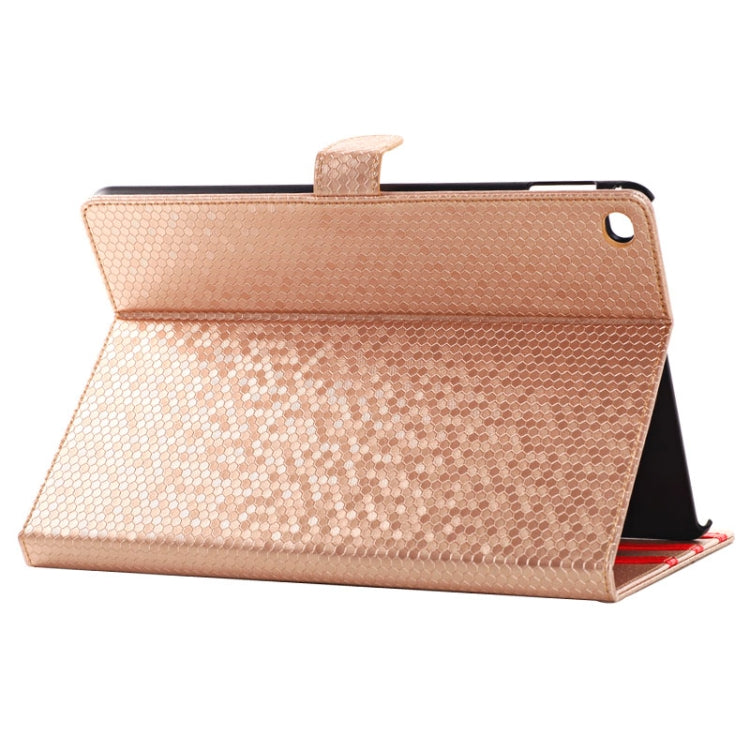 Honeycomb Texture Leather Case with Holder for iPad Air 2