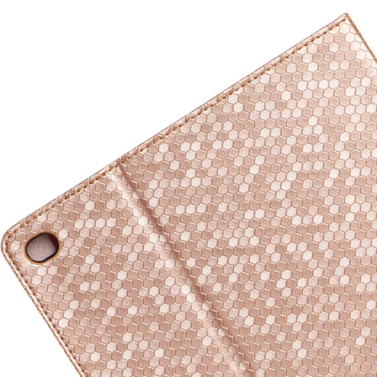 Honeycomb Texture Leather Case with Holder for iPad Air 2