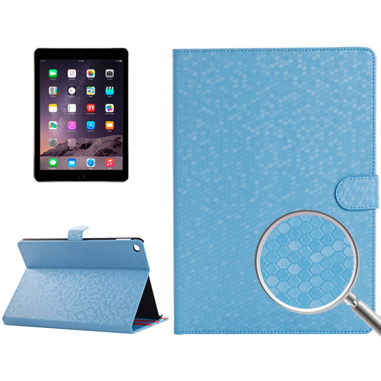 Honeycomb Texture Leather Case with Holder for iPad Air 2