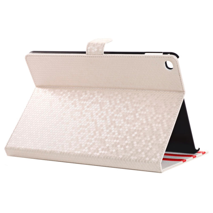 Honeycomb Texture Leather Case with Holder for iPad Air 2