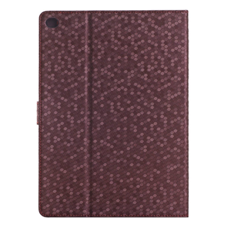 Honeycomb Texture Leather Case with Holder for iPad Air 2