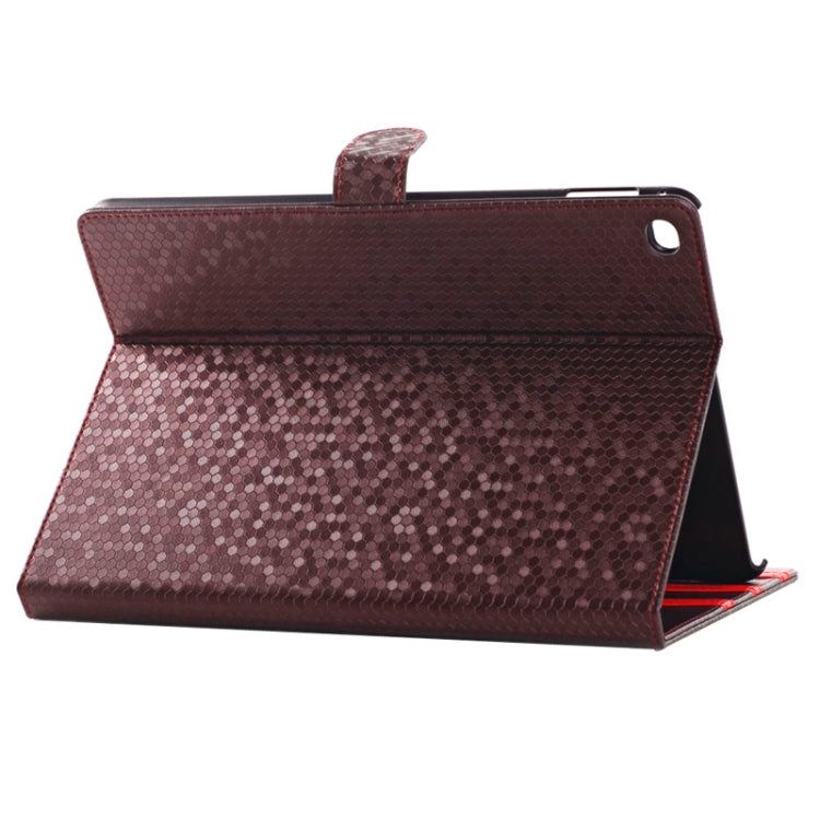 Honeycomb Texture Leather Case with Holder for iPad Air 2