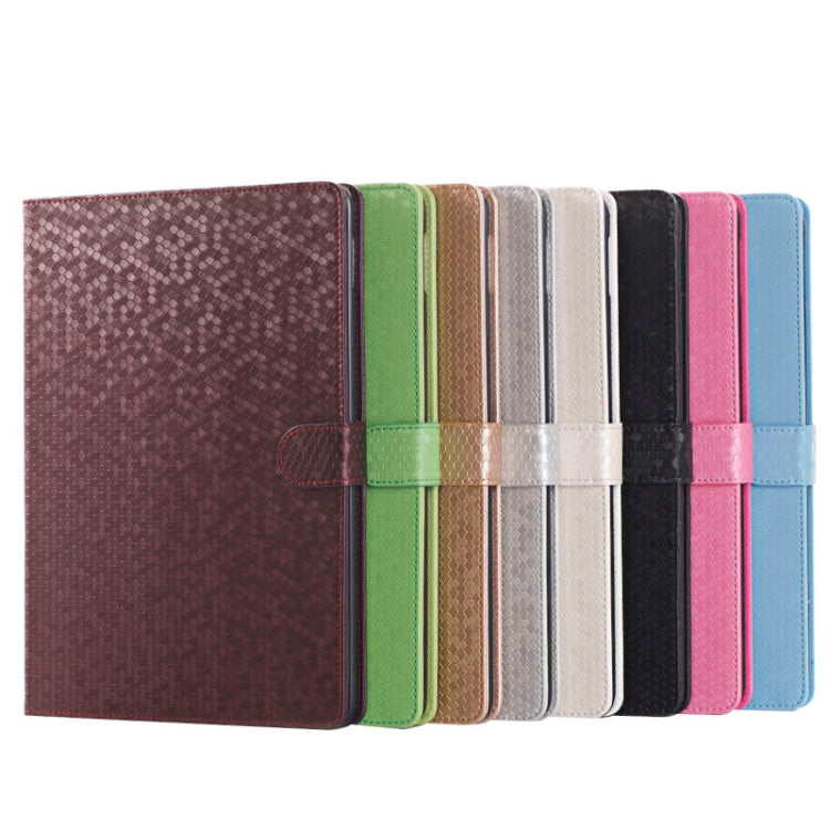 Honeycomb Texture Leather Case with Holder for iPad Air 2