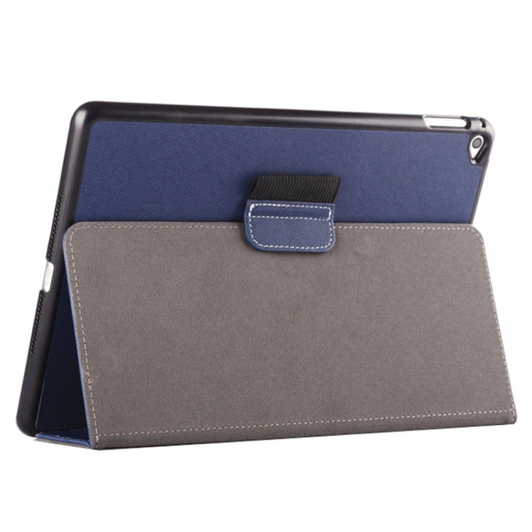 2-fold Cloth Texture Leather Case with Holder and Sleep Function for iPad Air 2