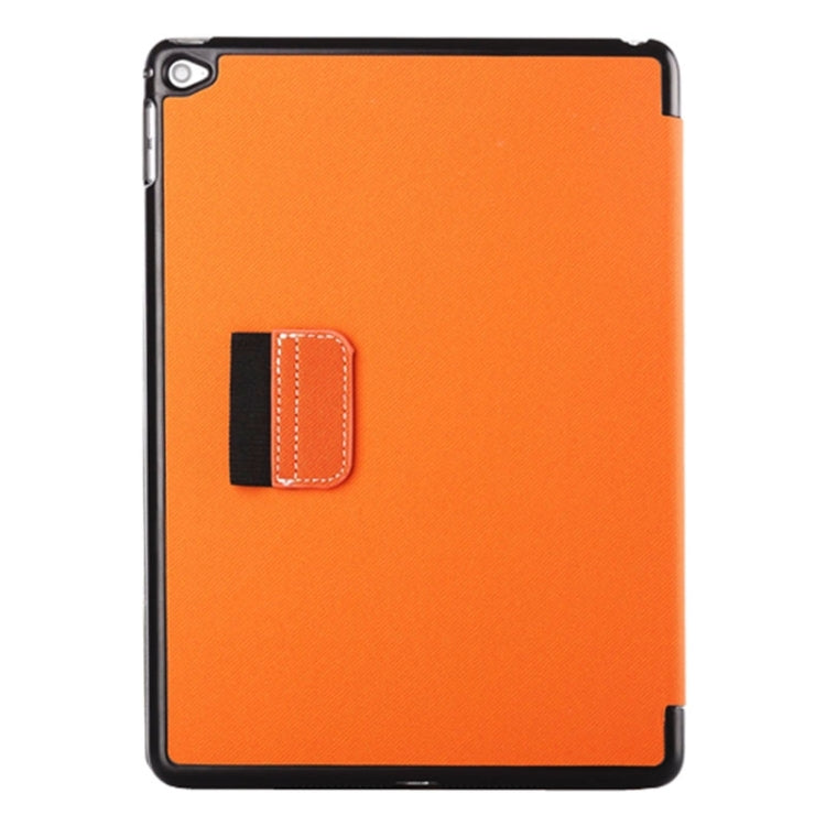 2-fold Cloth Texture Leather Case with Holder and Sleep Function for iPad Air 2