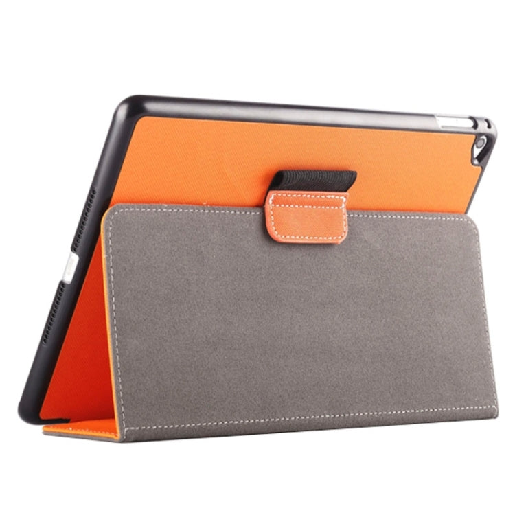 2-fold Cloth Texture Leather Case with Holder and Sleep Function for iPad Air 2