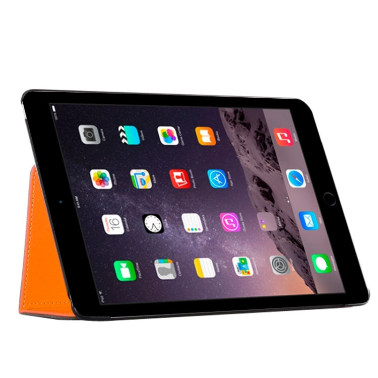 2-fold Cloth Texture Leather Case with Holder and Sleep Function for iPad Air 2