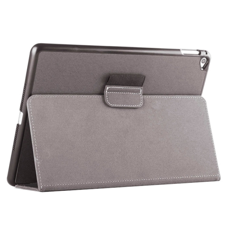 2-fold Cloth Texture Leather Case with Holder and Sleep Function for iPad Air 2