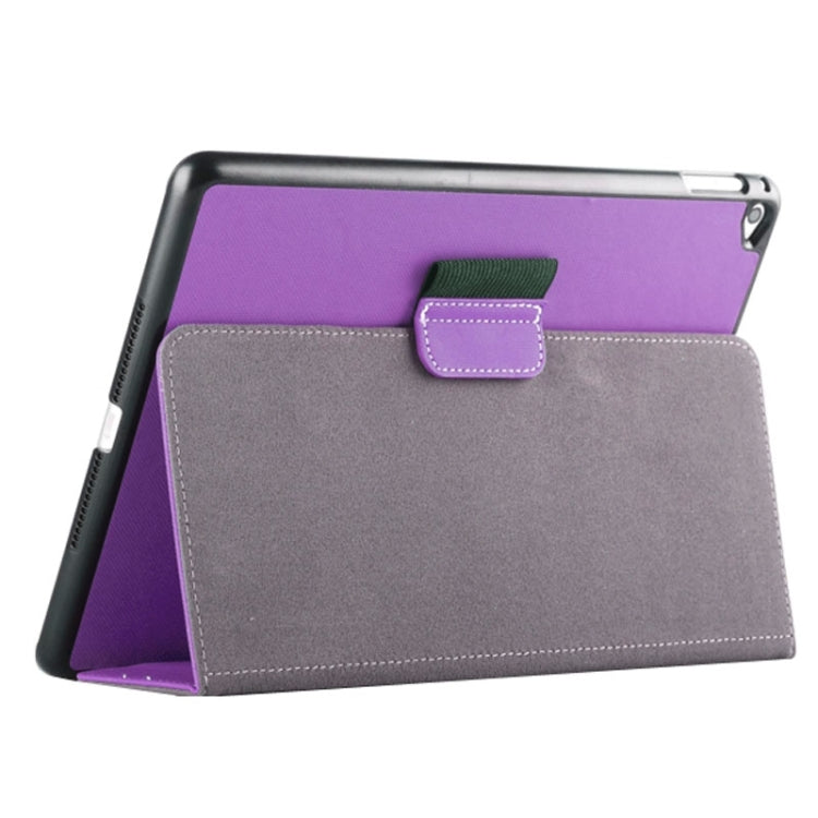 2-fold Cloth Texture Leather Case with Holder and Sleep Function for iPad Air 2