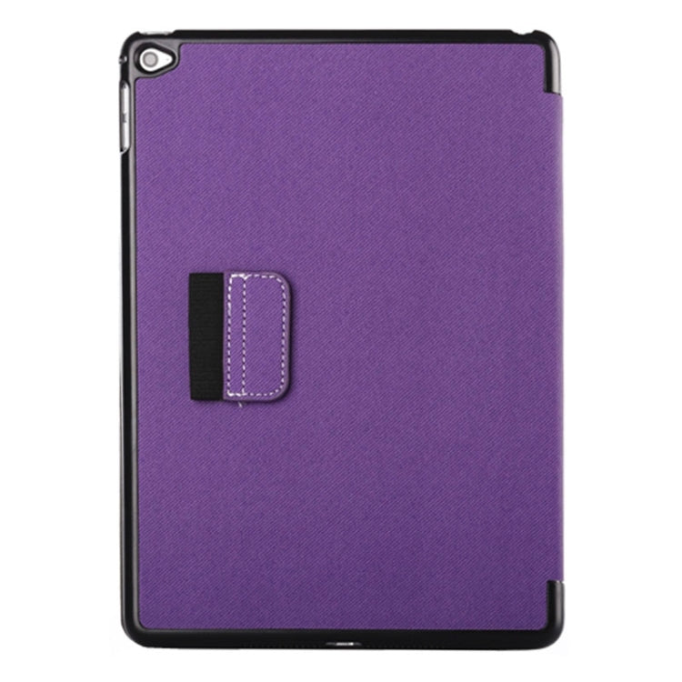 2-fold Cloth Texture Leather Case with Holder and Sleep Function for iPad Air 2