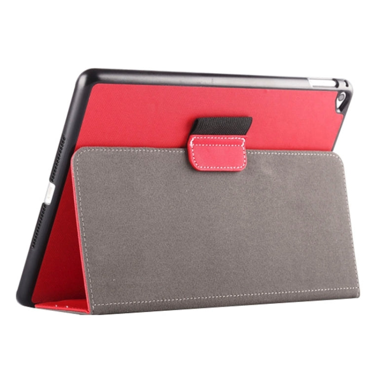 2-fold Cloth Texture Leather Case with Holder and Sleep Function for iPad Air 2