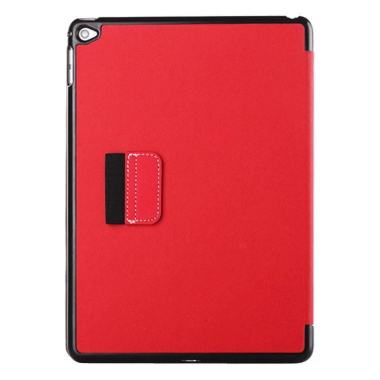 2-fold Cloth Texture Leather Case with Holder and Sleep Function for iPad Air 2