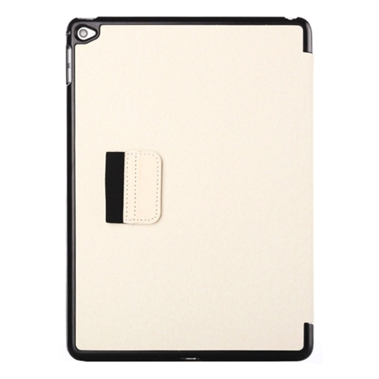 2-fold Cloth Texture Leather Case with Holder and Sleep Function for iPad Air 2