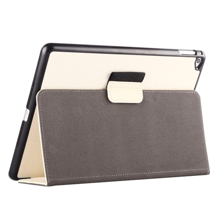 2-fold Cloth Texture Leather Case with Holder and Sleep Function for iPad Air 2