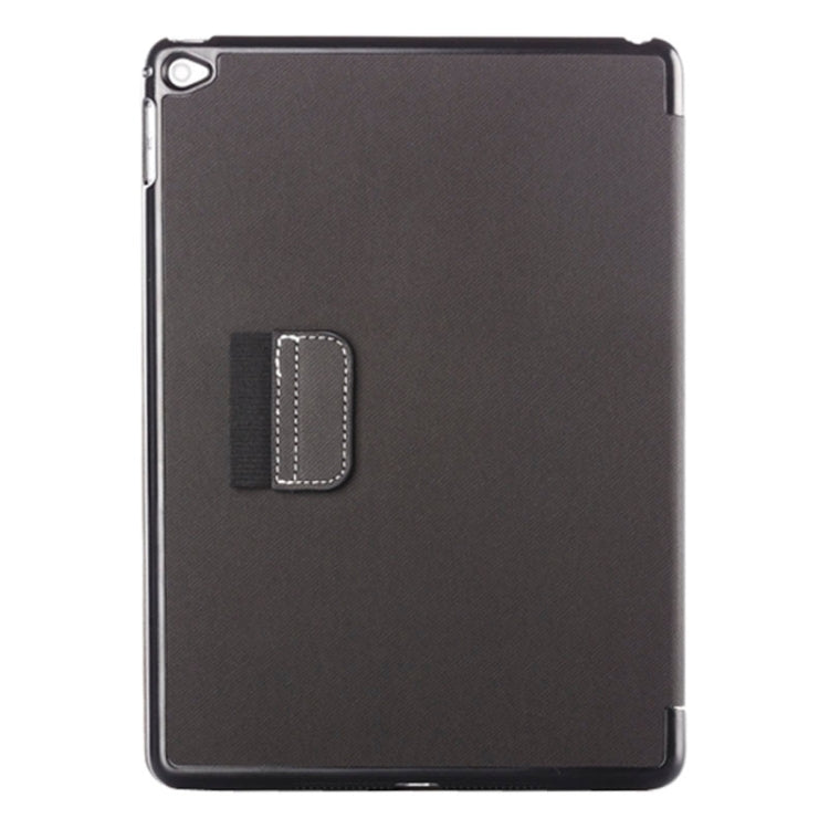 2-fold Cloth Texture Leather Case with Holder and Sleep Function for iPad Air 2
