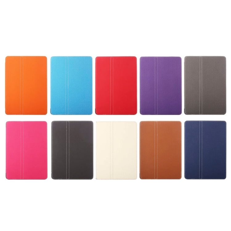 2-fold Cloth Texture Leather Case with Holder and Sleep Function for iPad Air 2