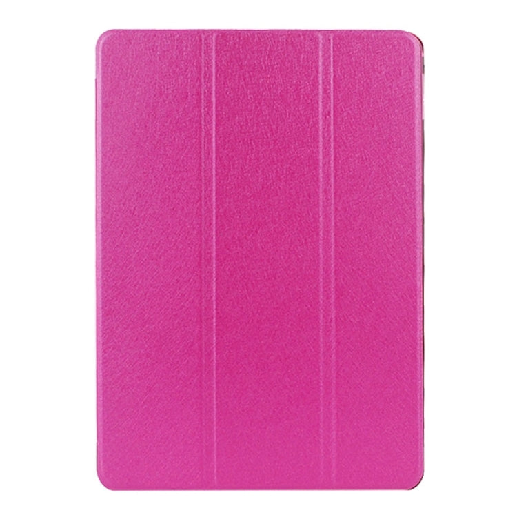 Silk Texture Frosted PC Back Shell Smart Cover Leather Case with Holder and Sleep Function for iPad Air 2