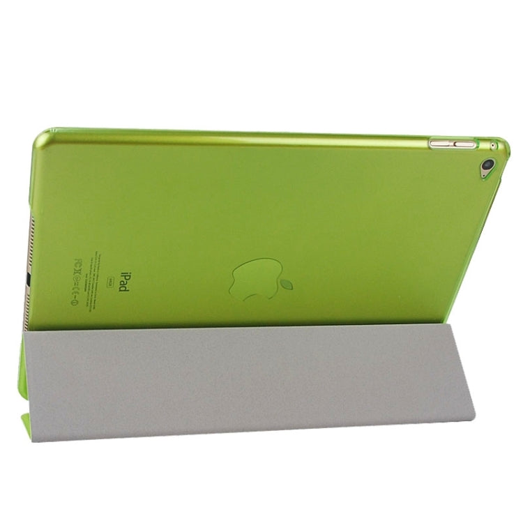 Silk Texture Frosted PC Back Shell Smart Cover Leather Case with Holder and Sleep Function for iPad Air 2