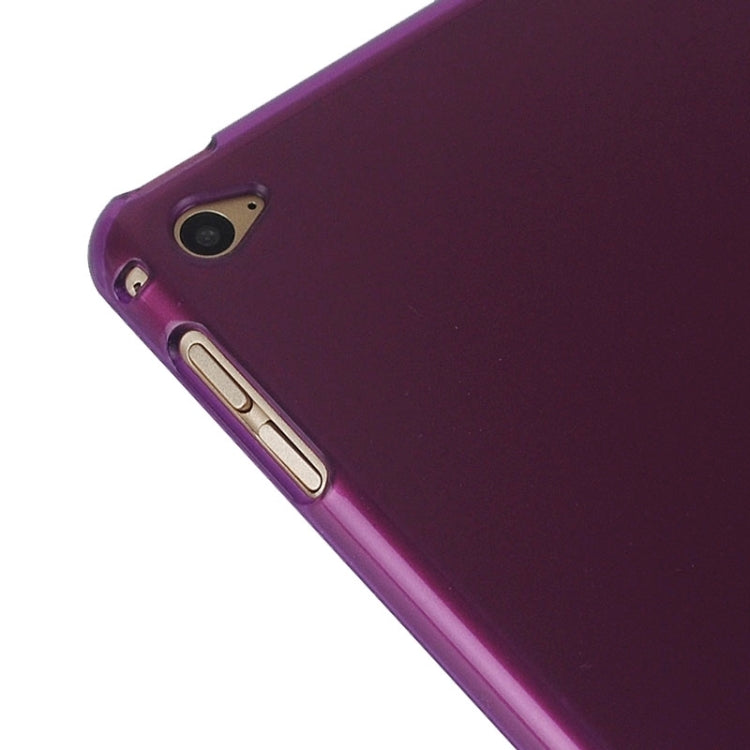 Silk Texture Frosted PC Back Shell Smart Cover Leather Case with Holder and Sleep Function for iPad Air 2