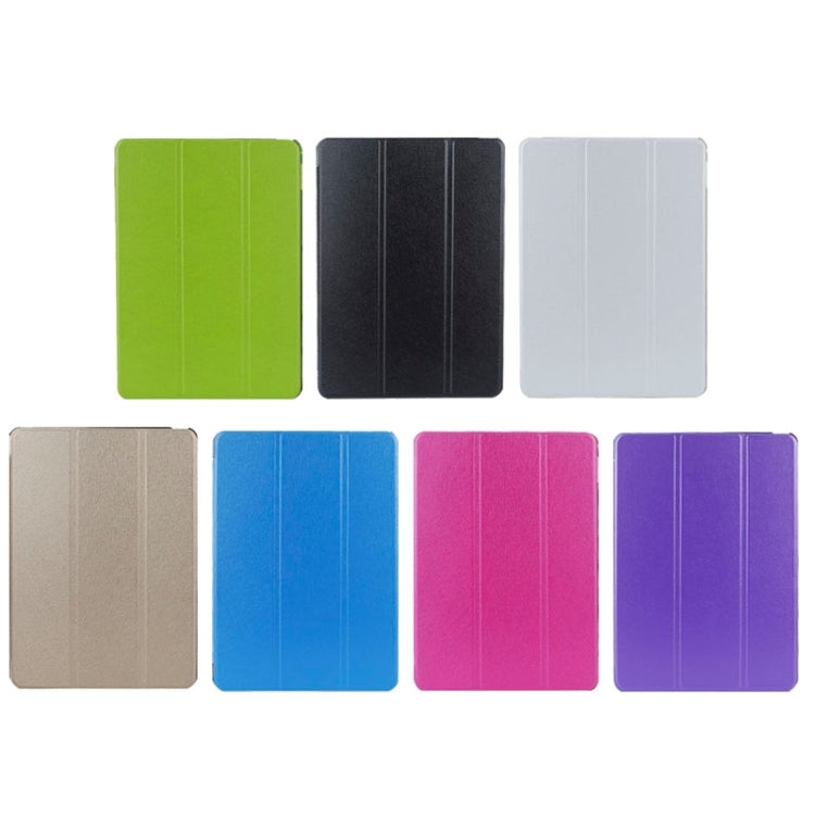 Silk Texture Frosted PC Back Shell Smart Cover Leather Case with Holder and Sleep Function for iPad Air 2